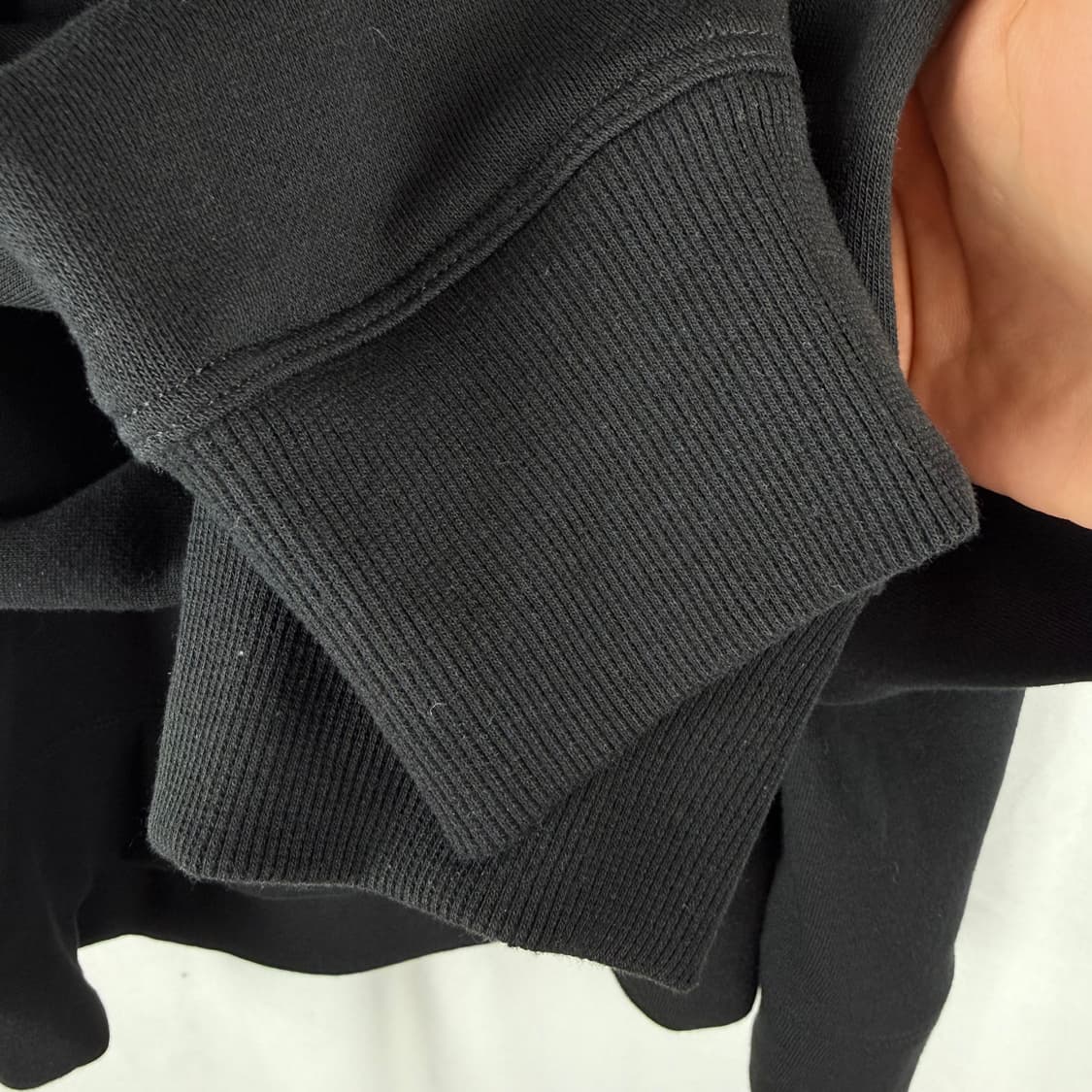 (M) 타미힐피거 크롭 후드 티 블랙 상품이미지5