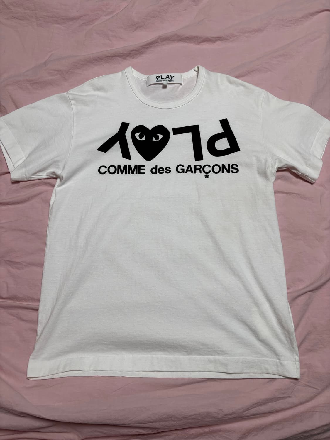 꼼데가르송 PLAY 리버스 반팔 사이즈 L 상품이미지2