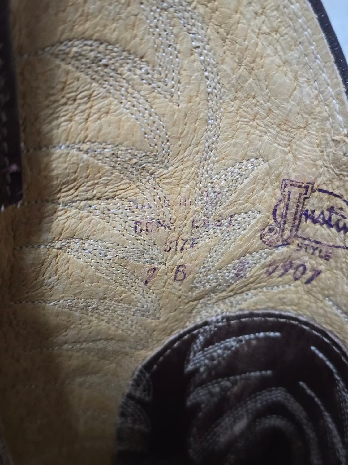 Justin 저스틴 웨스턴 부츠 7B 상품이미지8