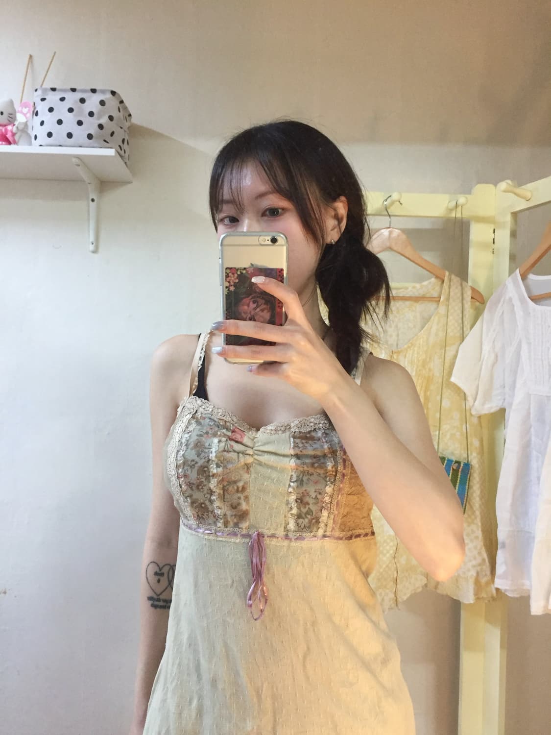 레이스 플라워 레이어드 나시 상품이미지5