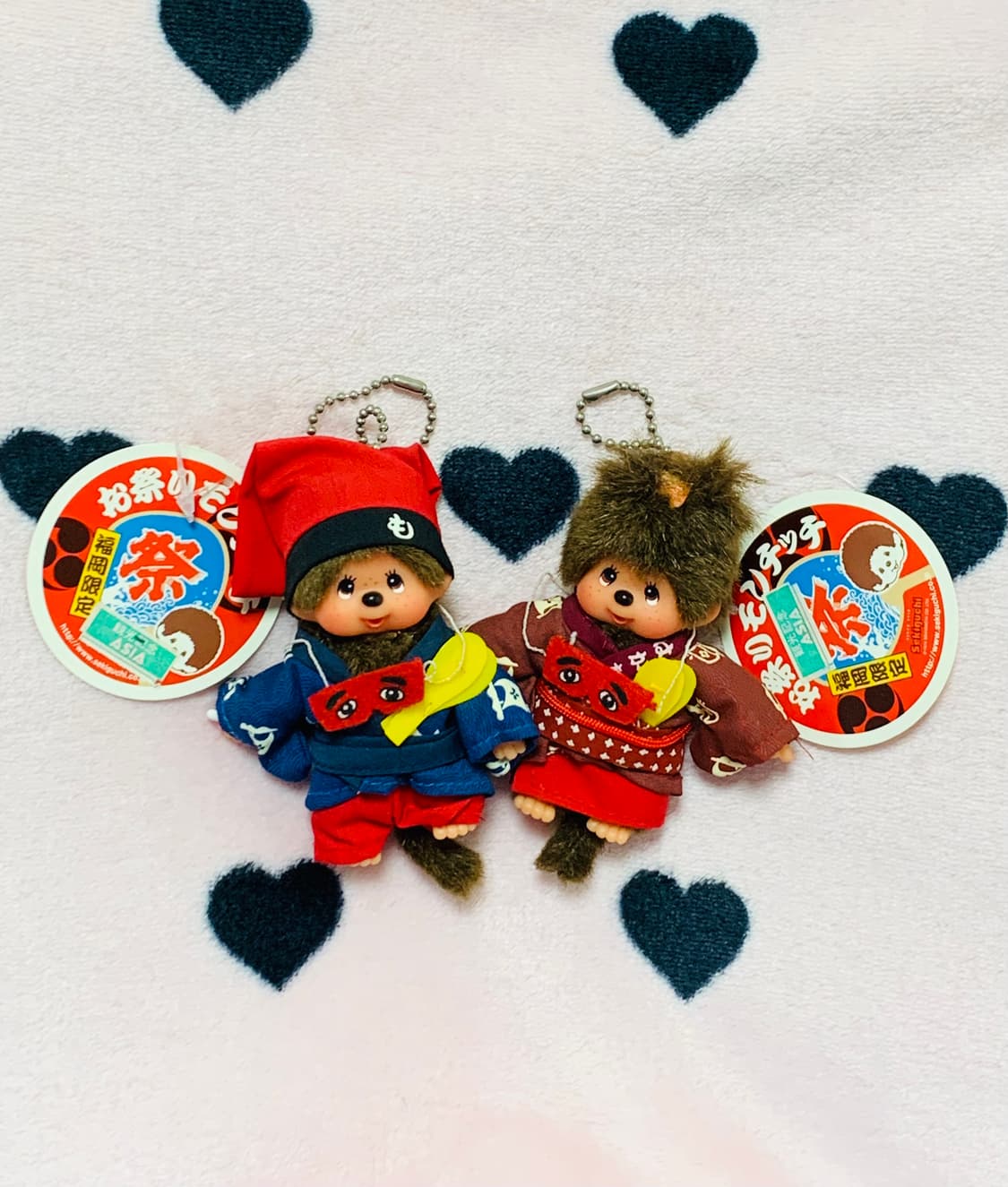 몬치치 후쿠오카한정 하카타에와카 축제커플세트 키체인 상품이미지1