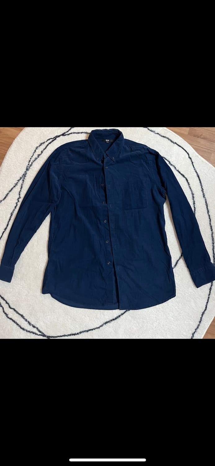 유니클로 블루 코듀로이 셔츠 상품이미지4