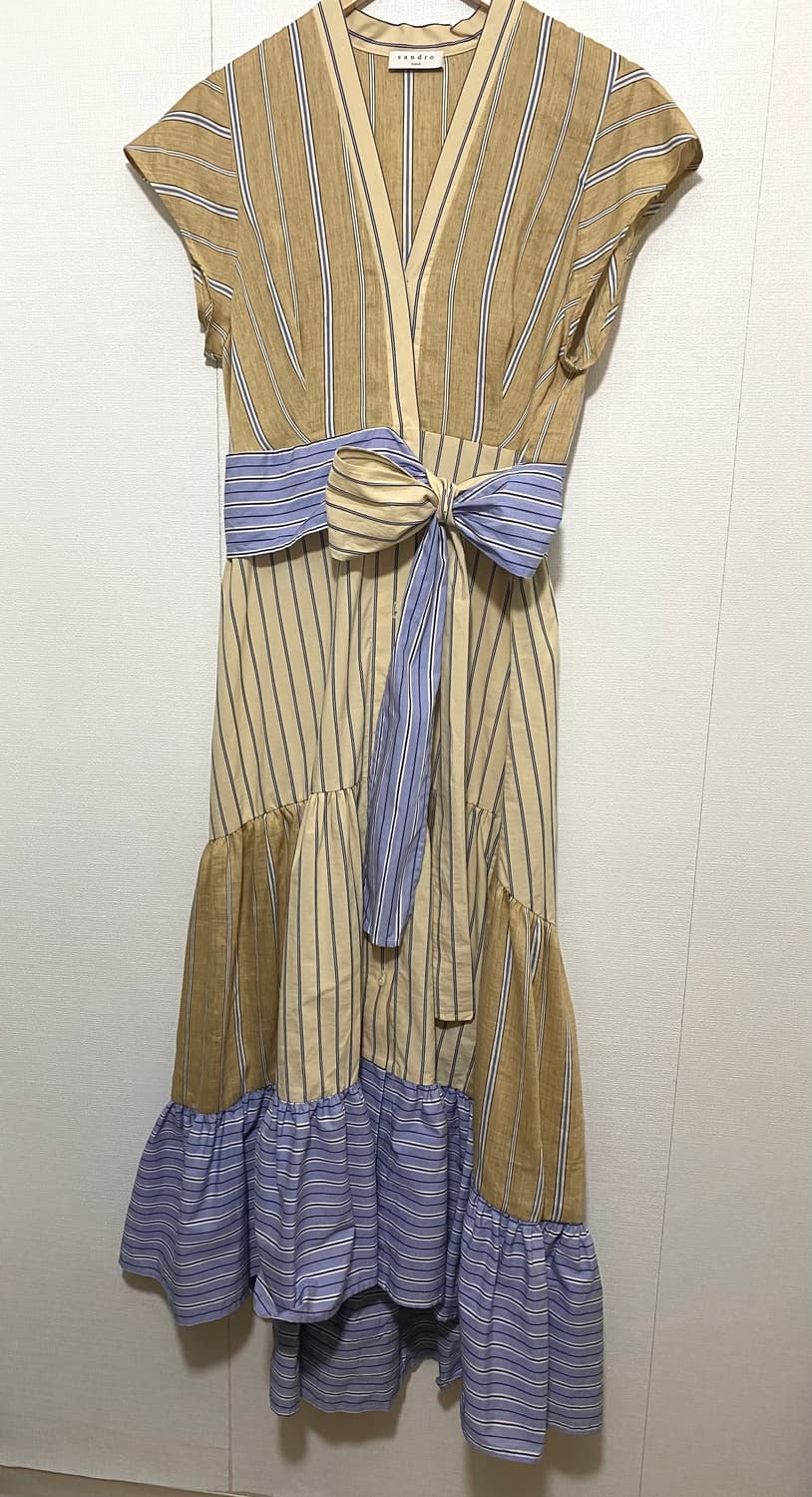 산드로 스트라이프 롱 원피스 상품이미지4