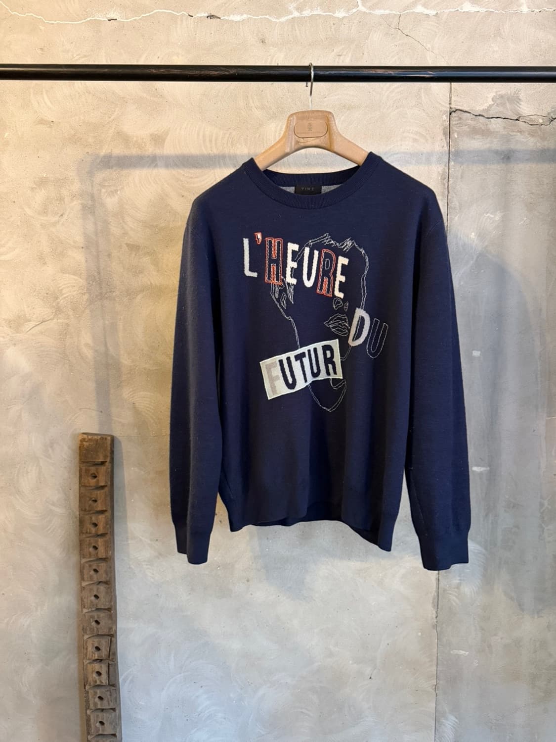 타임 옴므 그래픽 니트 100 상품이미지1