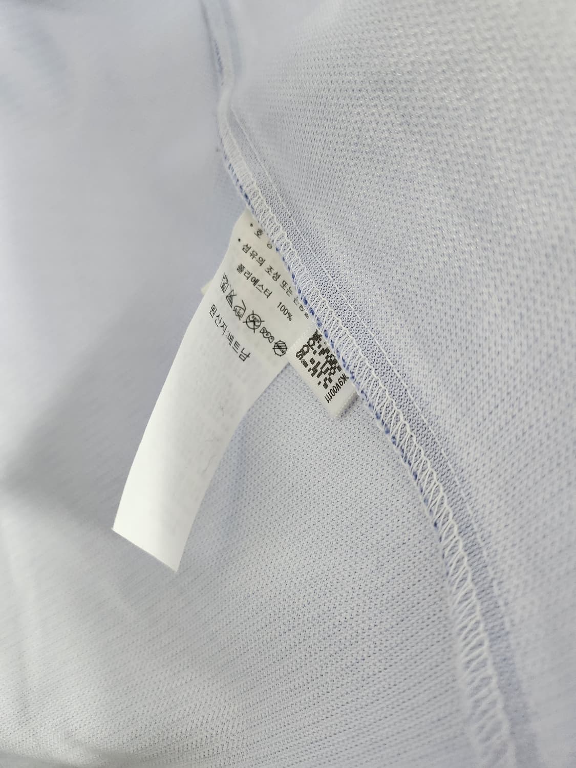 아디다스 골프  기능신축성 블루 반팔 셔츠 100 L 새제품급 상품이미지9