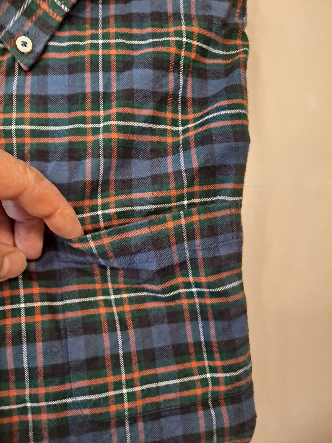 브룩스브라더스 리젠트핏 플란넬셔츠 L 상품이미지4