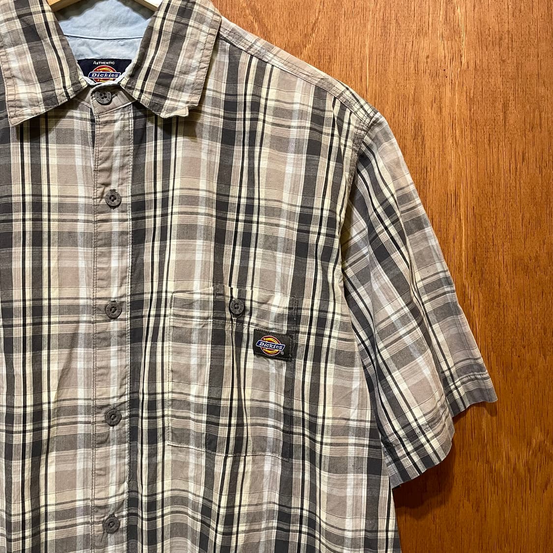 (L) Dickies 디키즈 체크 반팔 셔츠 상품이미지4