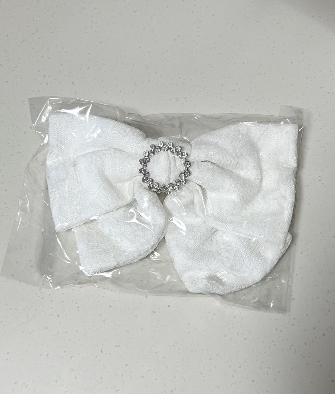 Rojita 로지타 화이트 비쥬 빅 리본 쟈가드 헤어핀 상품이미지2