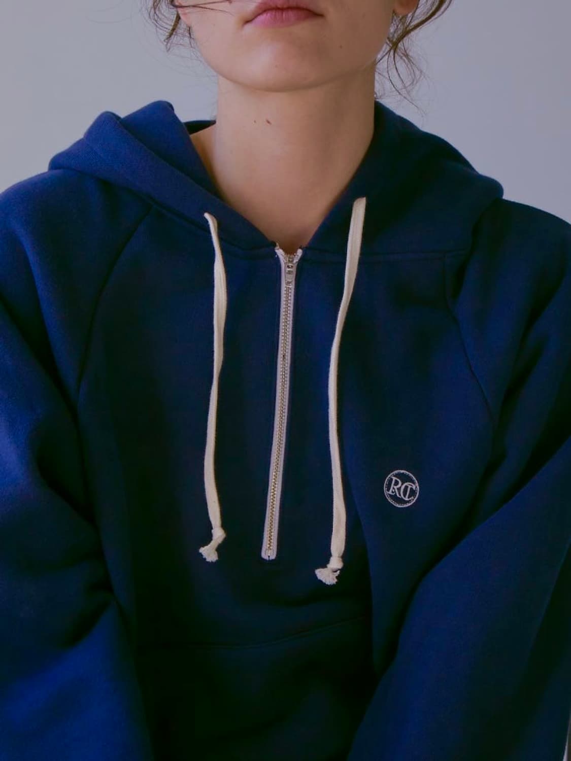 렉토 시그니처 로고 후디 네이비 M 상품이미지6