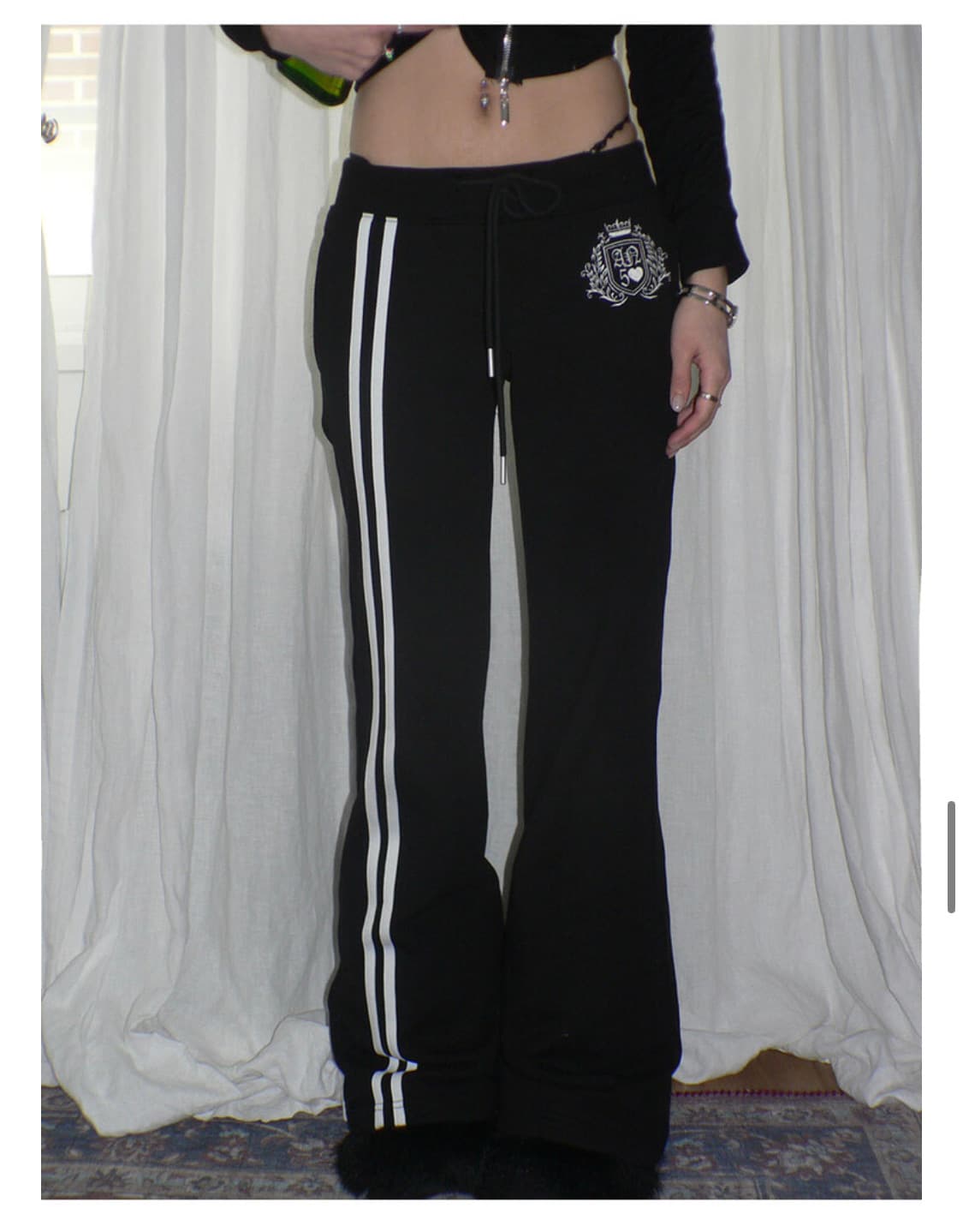 엔젤넘버555 angelic sweat pants black  상품이미지1