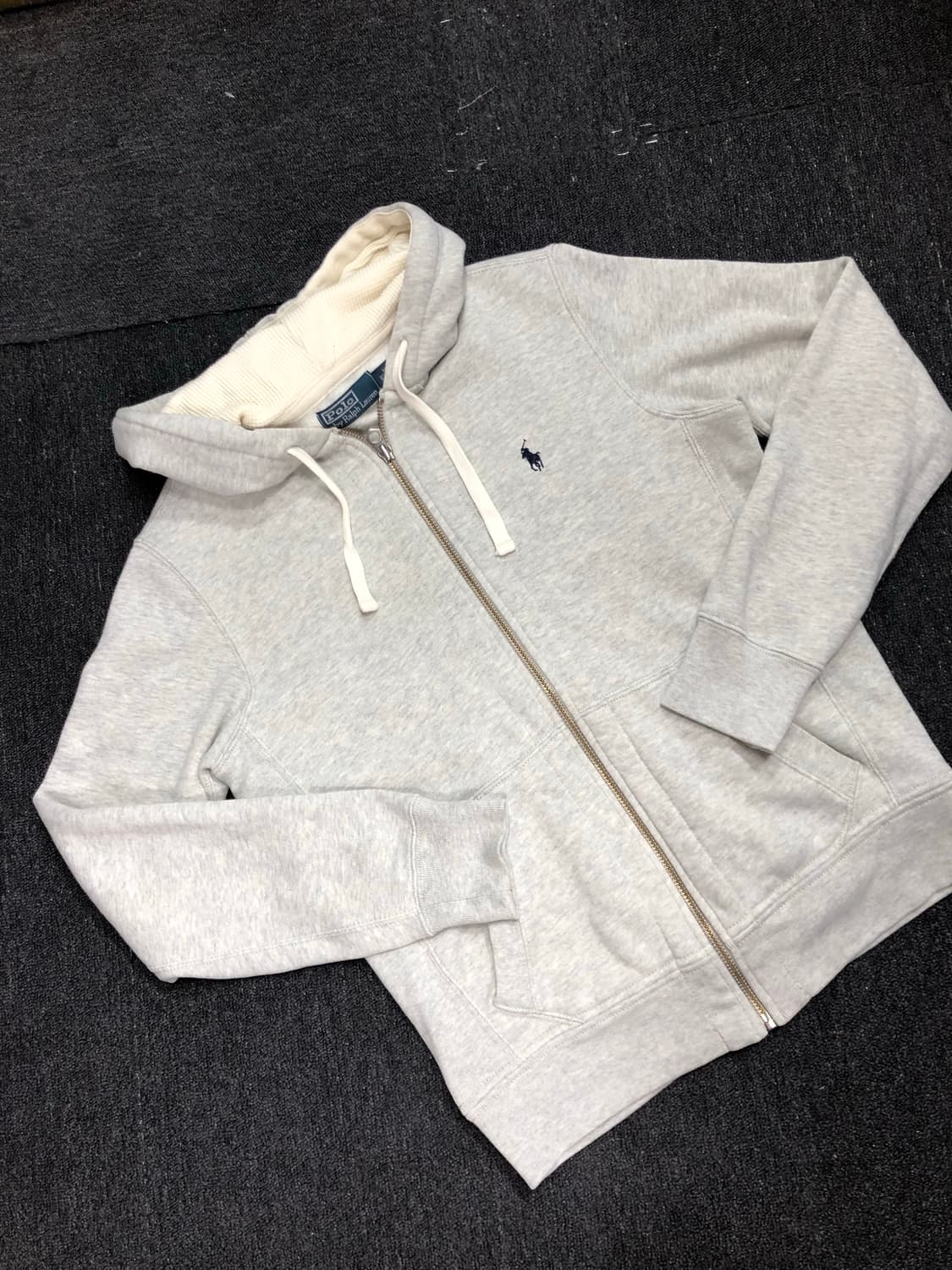 폴로 그레이 후드집업 M 상품이미지5