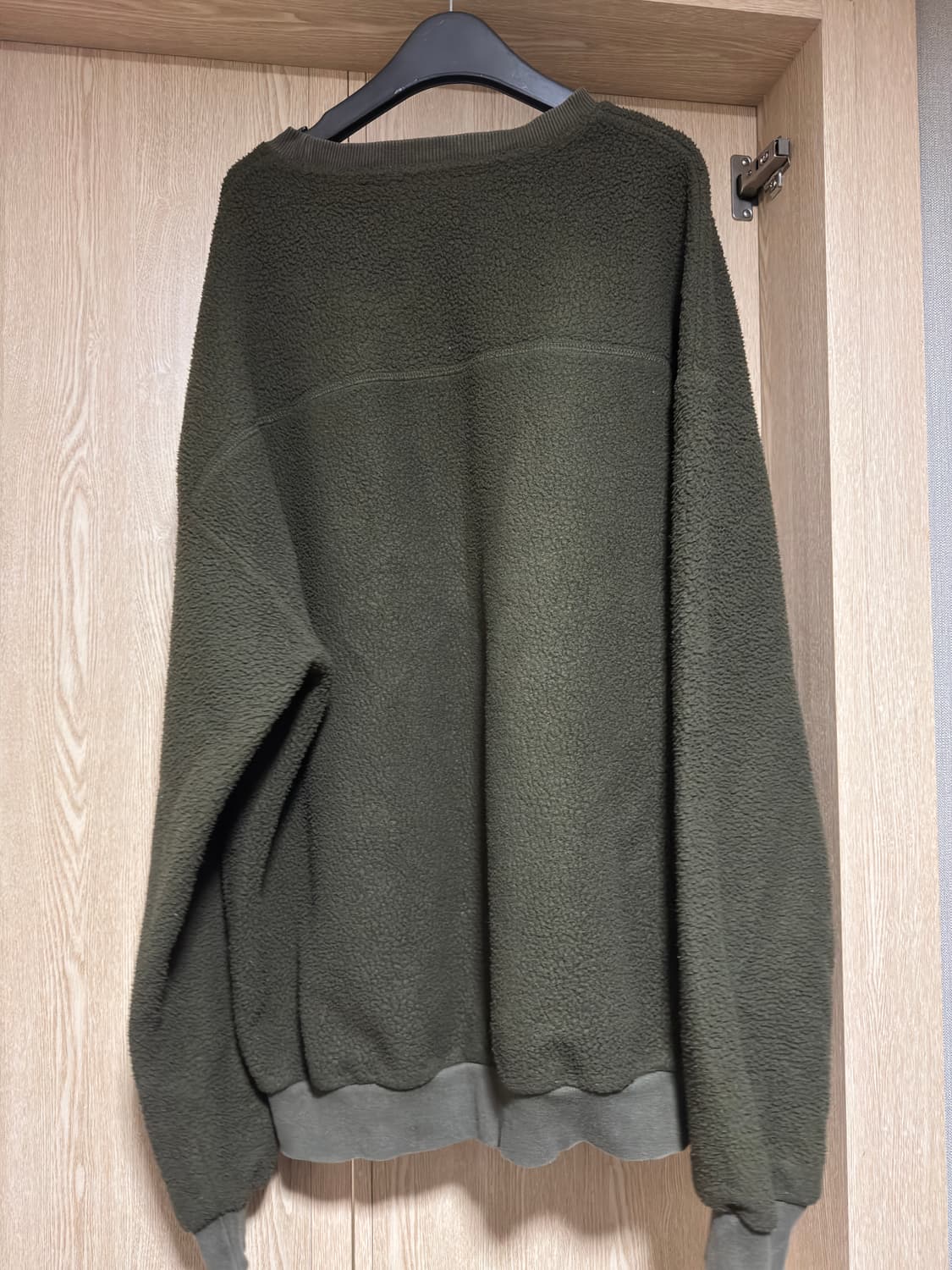 기모 맨투맨 카키 2xl 상품이미지2