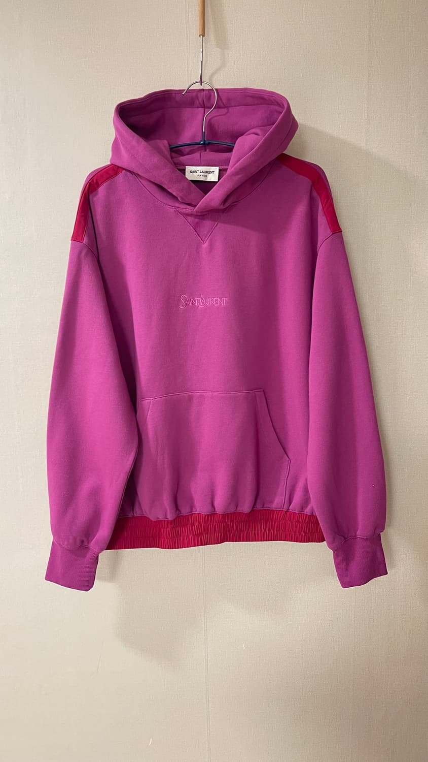 생로랑 로고 자수 코튼 후디 S 상태 좋습니다🩷 상품이미지1