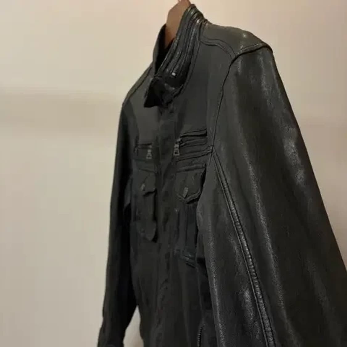 (XL) Guess 게스 락시크 이태리 양가죽 레더 자켓 상품이미지3