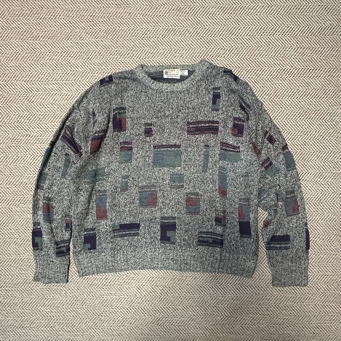 LONDON FOG usa made acrylic knit sweater 상품이미지1