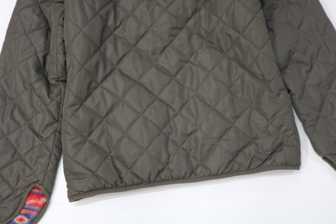 벤쿠베르(VENT COUVERT) 빈티지 카키 퀼팅 후드 자켓 (M) 상품이미지9