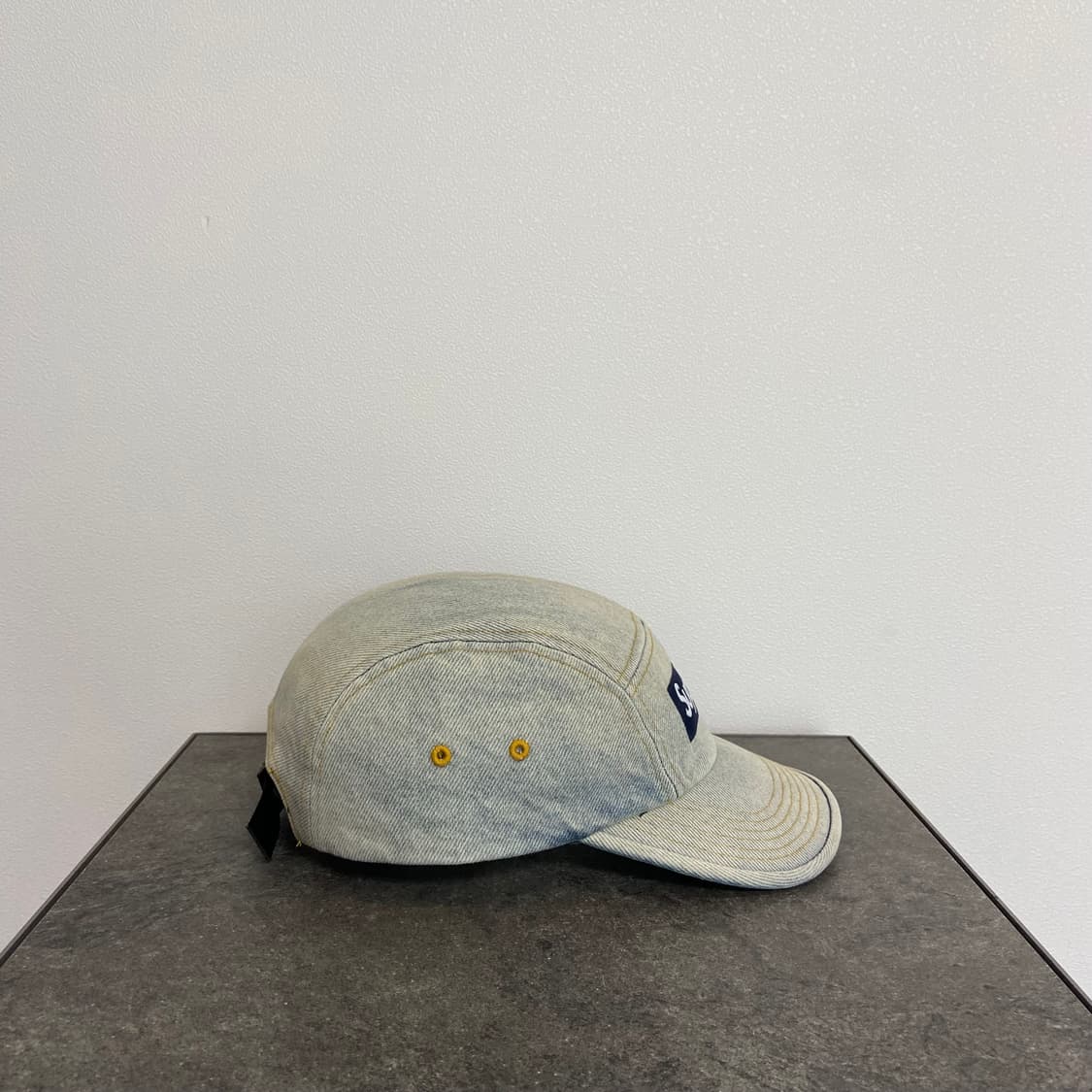 슈프림 23SS 더티 데님 박스로고 캠프캡 모자 상품이미지4