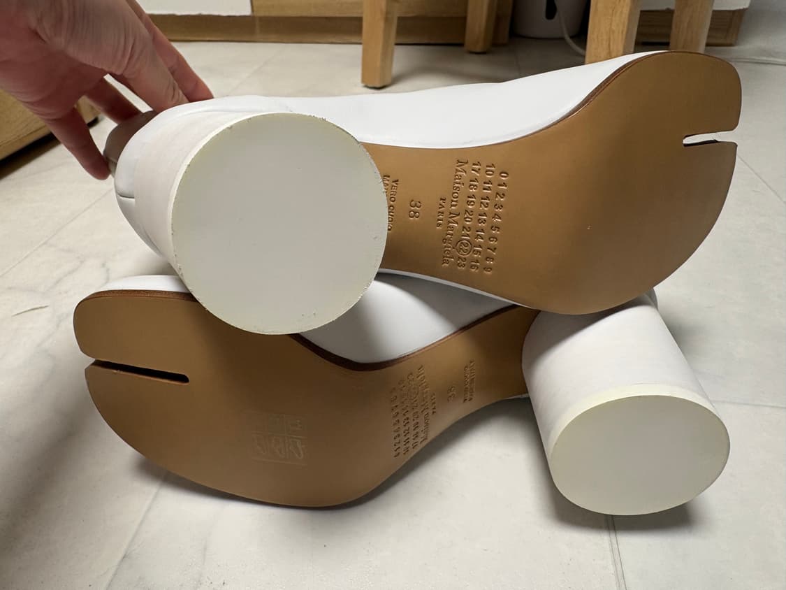 메종 마르지엘라 카프스킨 타비 부츠 화이트 38 판매 상품이미지6