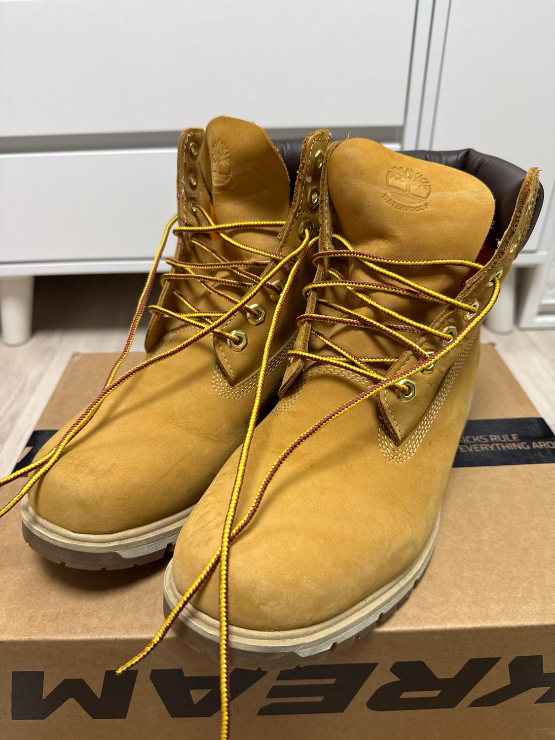 팀버랜드 래드포드 6인치 워터프루프 부츠 위트 브라운 - 와이드 상품이미지1