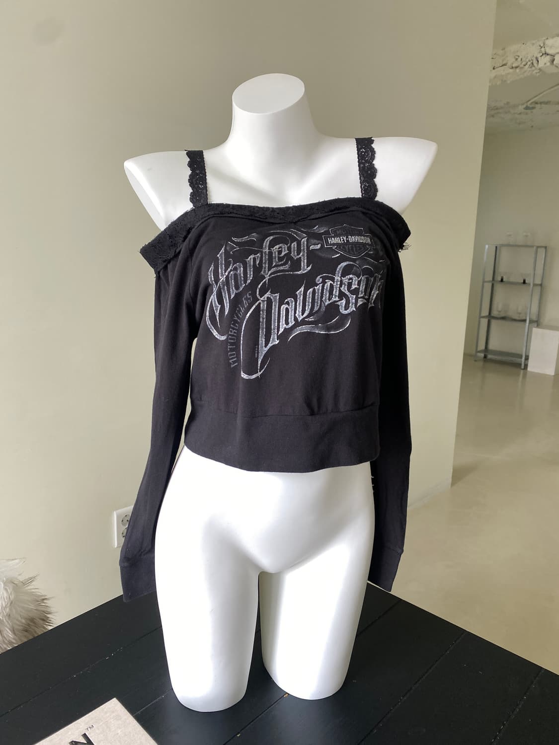 할리데이비슨 커스텀 오프숄더 탑 상품이미지3