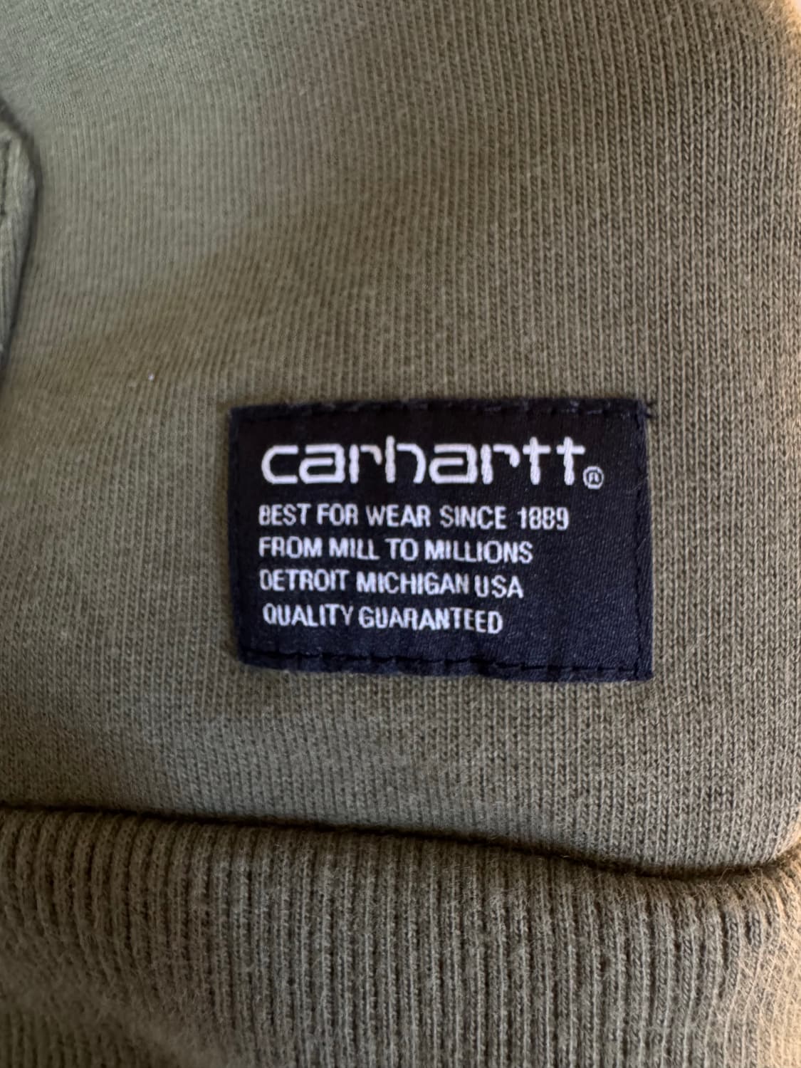 [XL]칼하트wip 프린팅 코튼 후드티 카키 상품이미지4