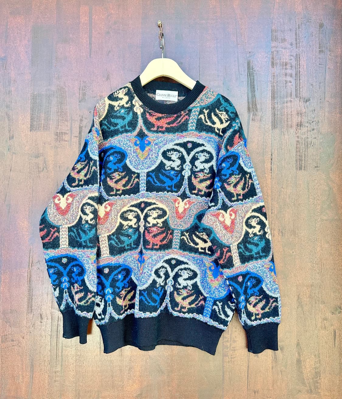 이탈리아 Gianni Bugli의 패턴 스웨터 상품이미지1