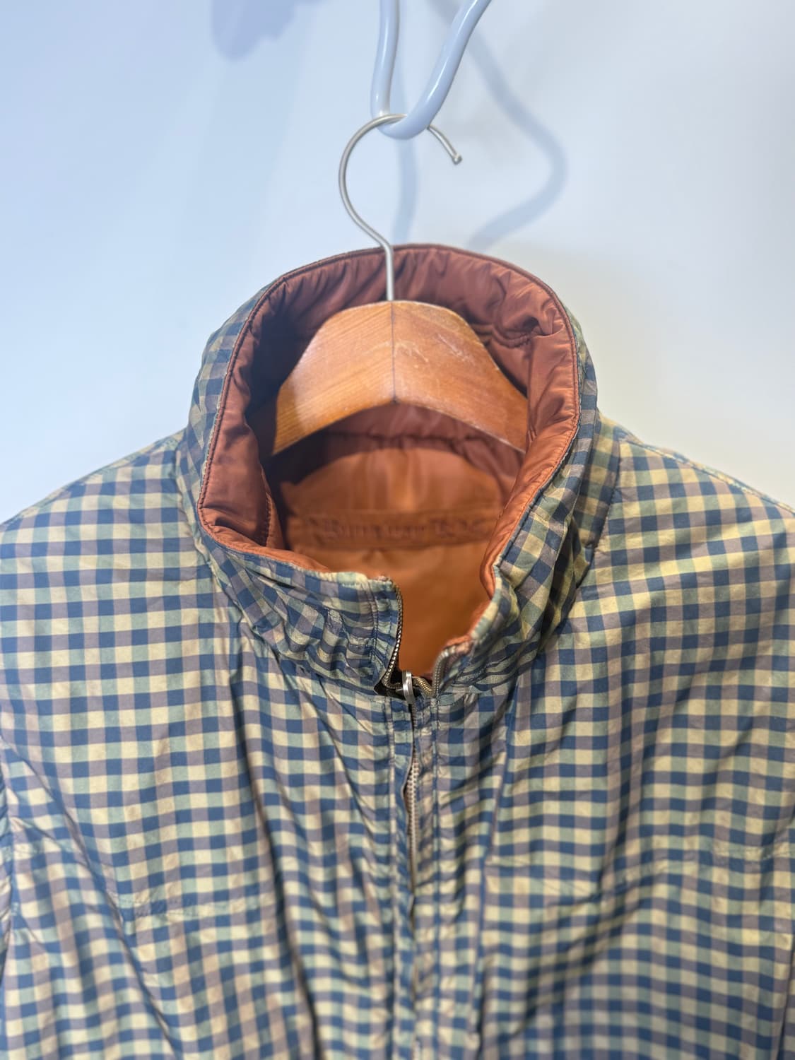 다이리쿠 리버서블 체크 경량 다운 조끼  상품이미지3