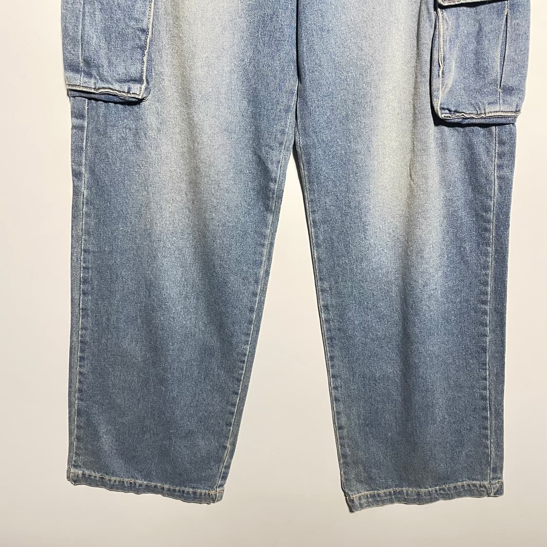 새상품 ODSD 데님 카고 와이드 팬츠 상품이미지3