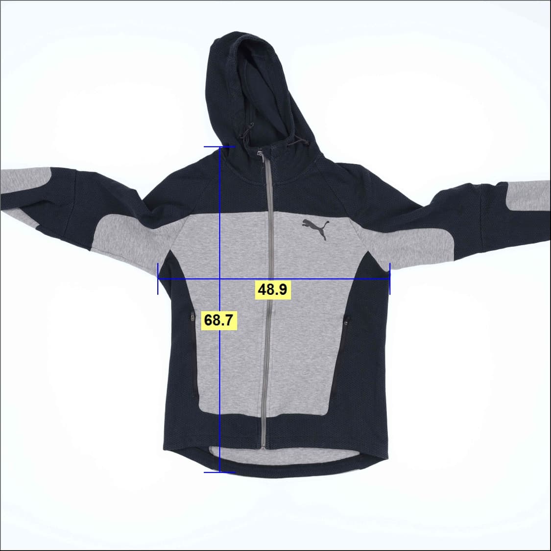 [M] 푸마 배색 후드 집업 저지 셋업 상하세트 0120J 상품이미지7