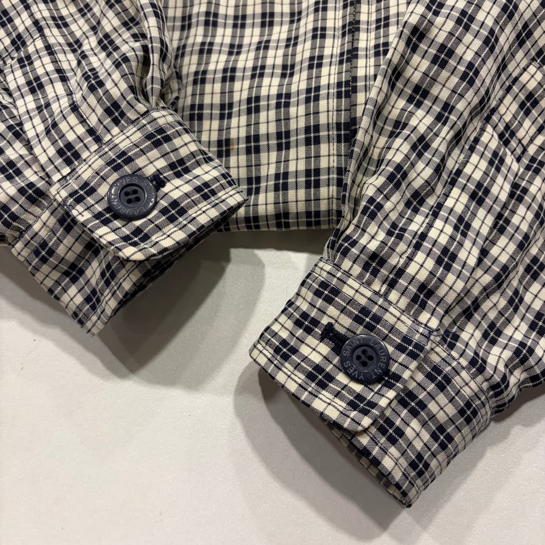 [95] YSL 입생로랑 뿌르 옴므 체크 셔츠 자켓 D697 상품이미지5