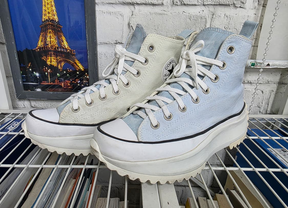 컨버스 런스타 스니커즈 270 하이크 하이 블루 빈티지 화이트  SE14 상품이미지1