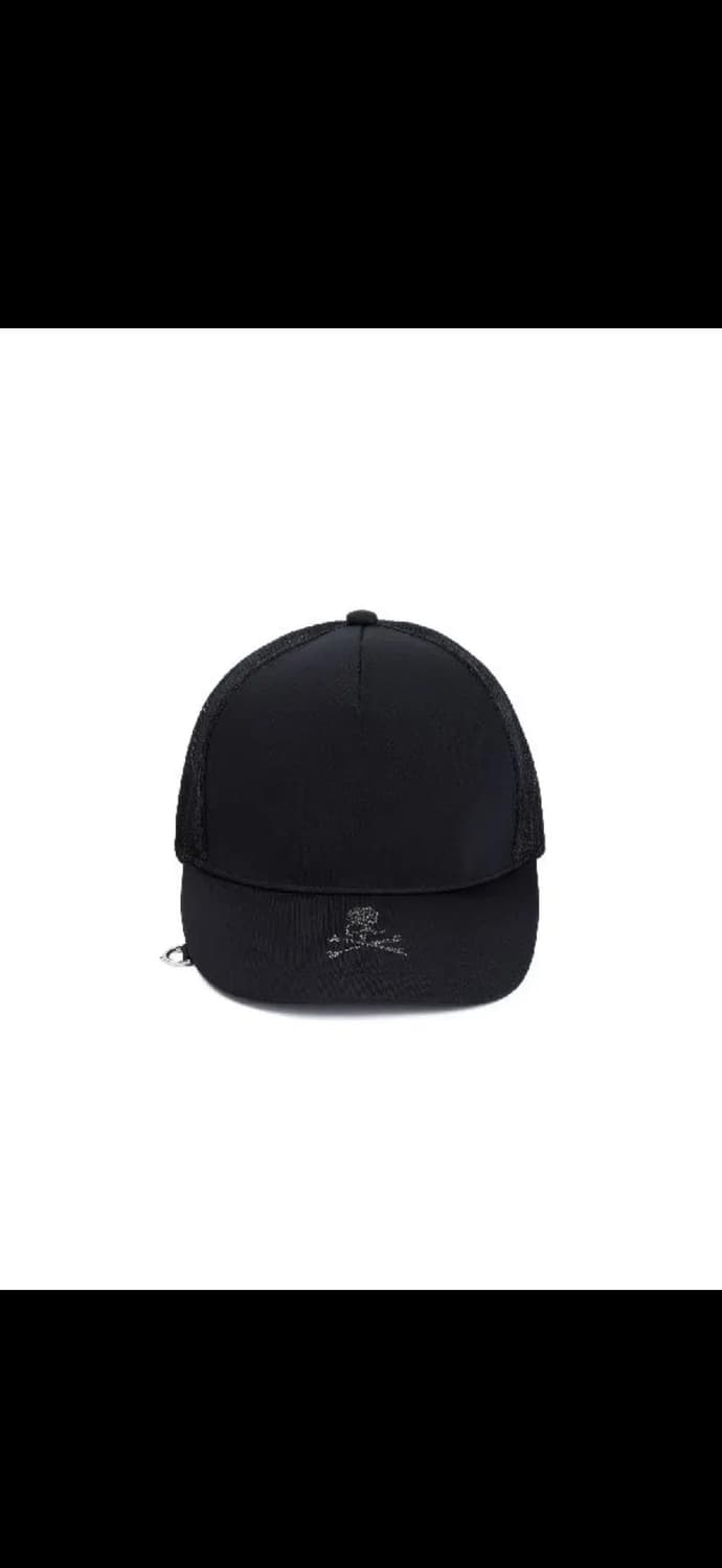 마스터마인드 라인스톤 스컬 메쉬 디테일볼캡 블랙M 상품이미지1