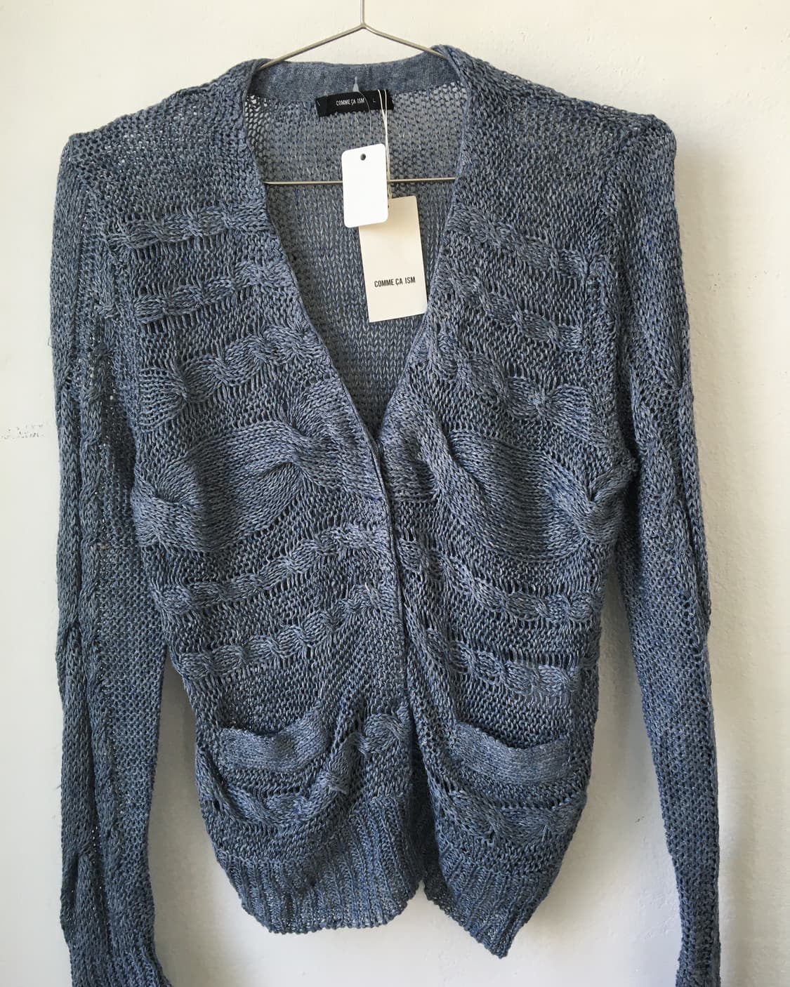 Cable pattern knit cardigan 상품이미지3