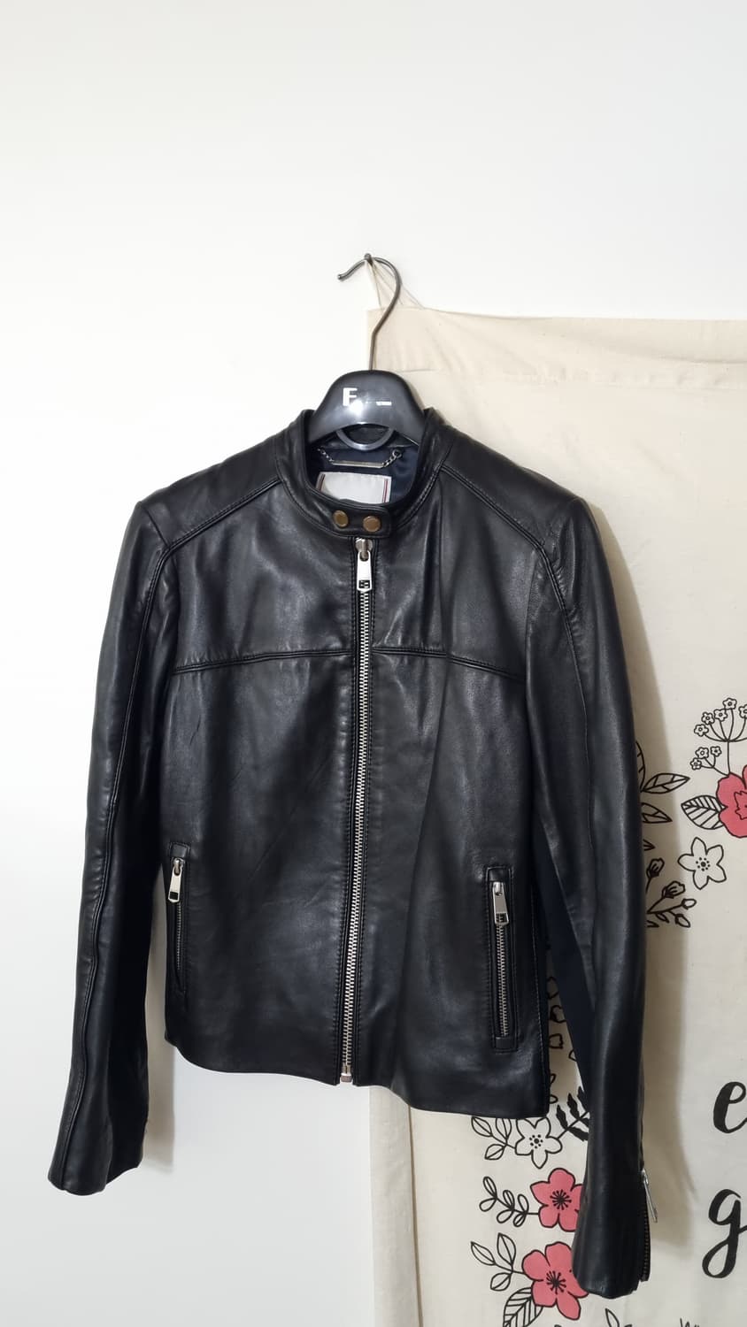 TOMMY HILFIGER 어린양가죽 라이더자켓 상품이미지1