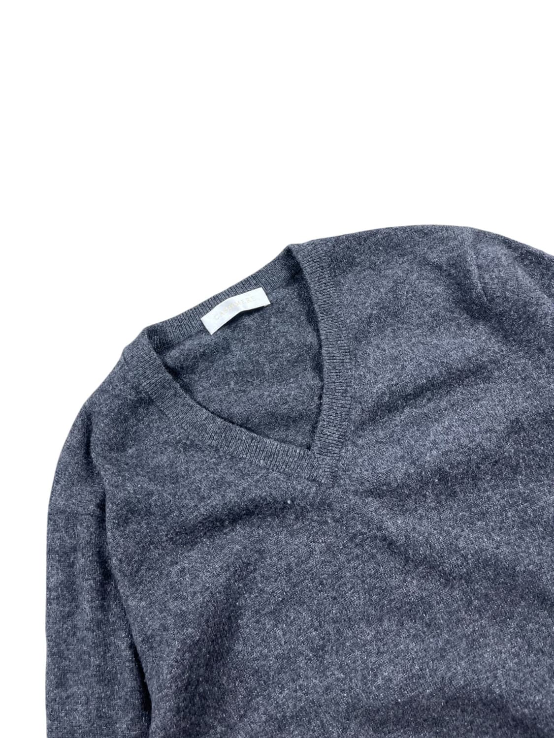 100% Cashmere 유니클로 회색컬러 니트  상품이미지3