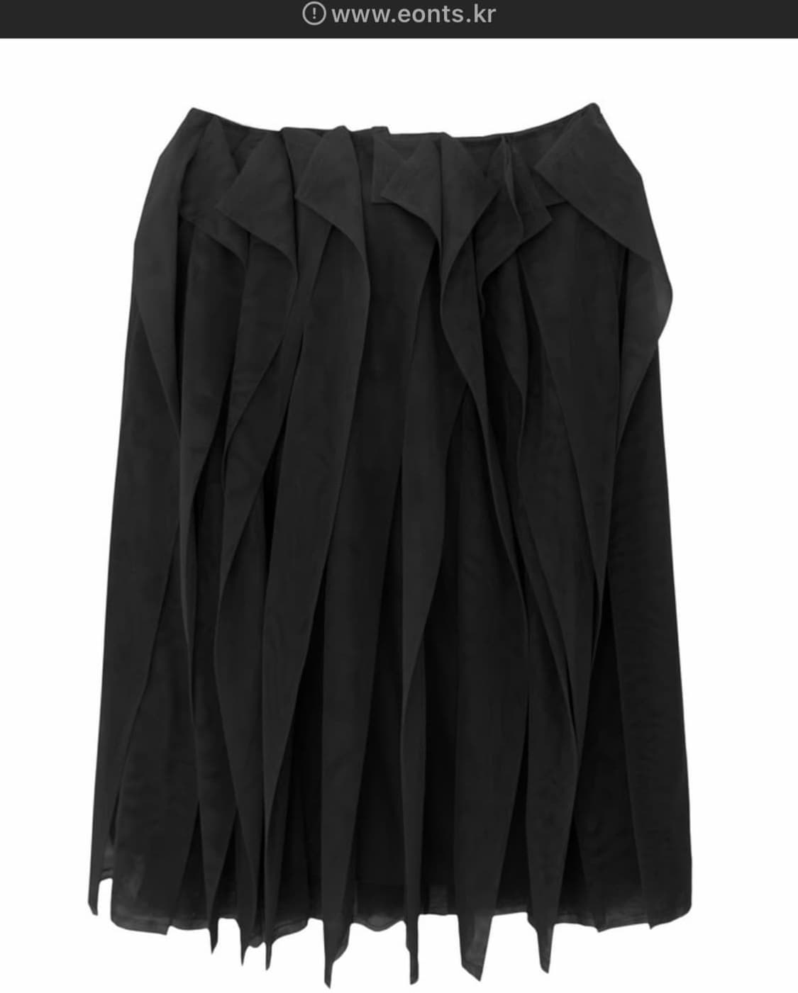 2024 에옹쓰 포그 샤샤 스커트 블랙 상품이미지2