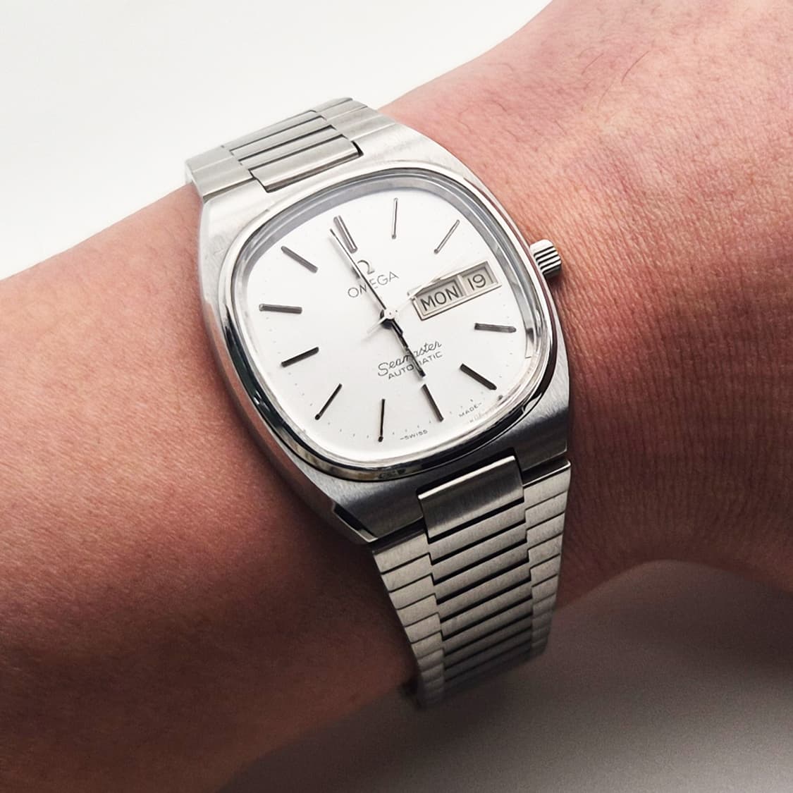 오메가 씨마스터 테레비 오토매틱 빈티지 시계 실버 오리지널판 상품이미지1