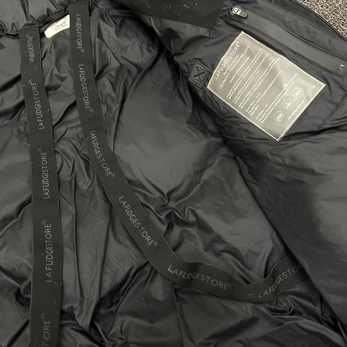 라퍼지스토어 덕다운 더블 하네스 해딩 블랙 L 상품이미지7