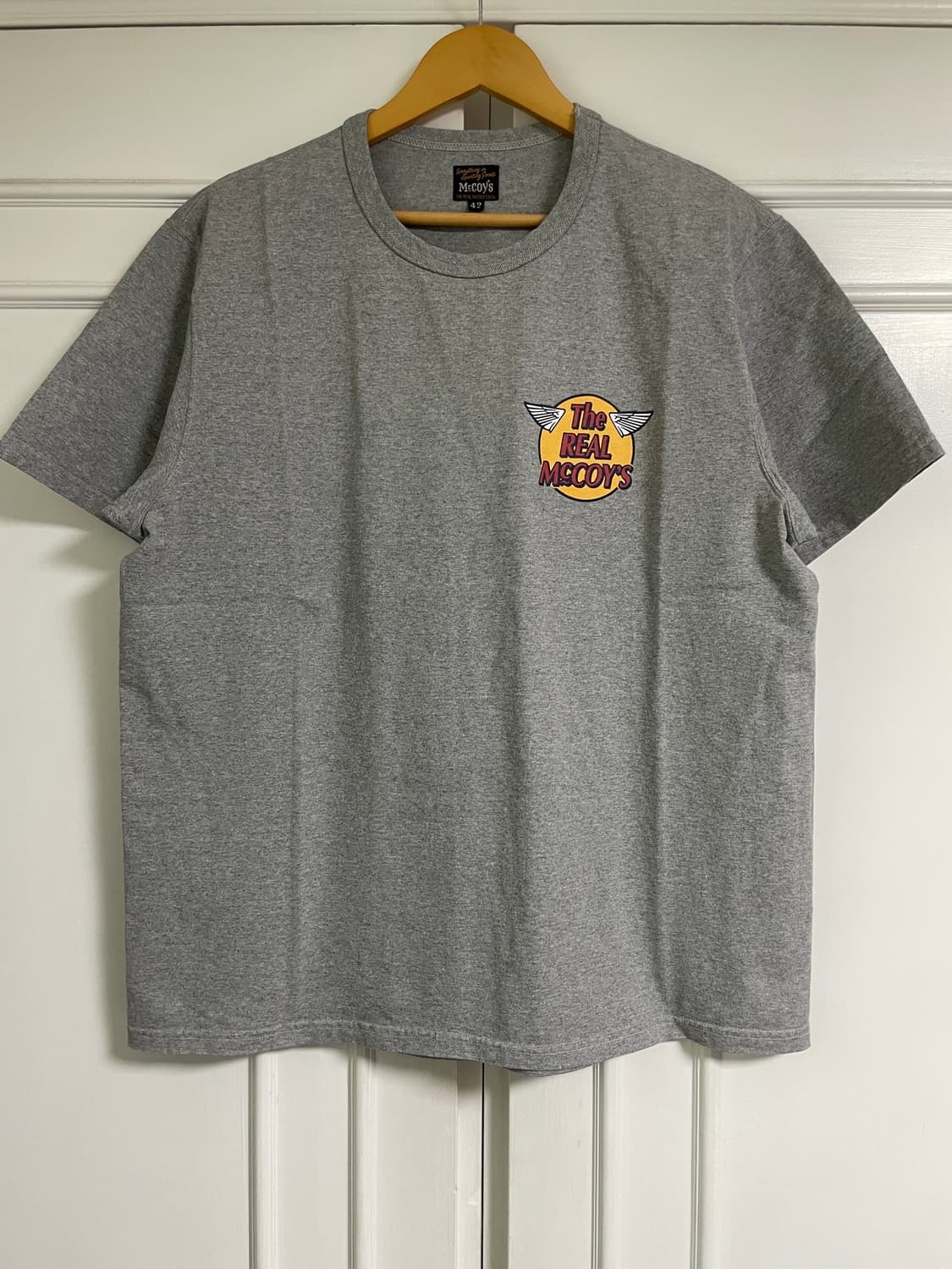 The Real McCoys Logo Tee S/S Grey 42 상품이미지1