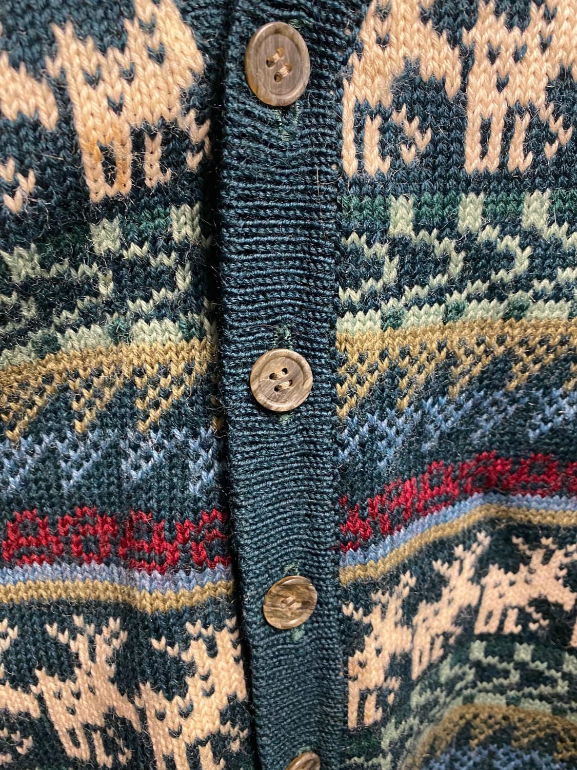 카리나 패턴 니트 조끼 상품이미지5