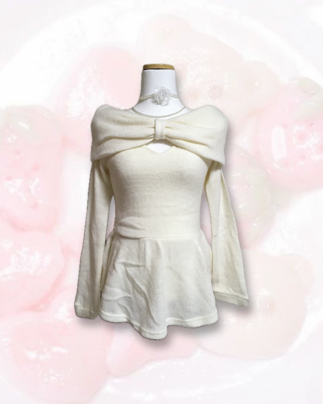 빈티지 히메갸루 리본 오프숄더  상품이미지1