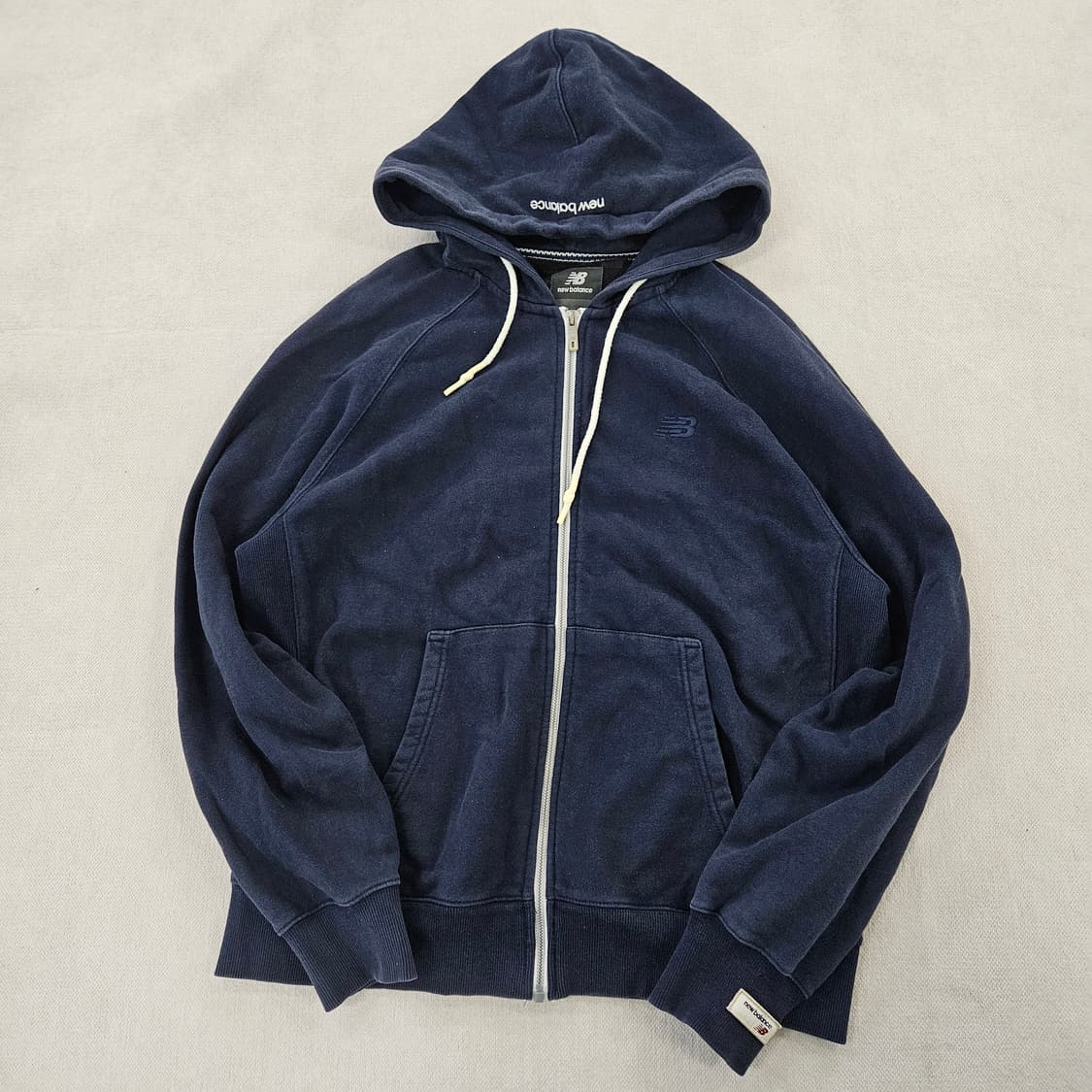 [95(M)] 뉴발란스 네이비 후드 집업 자켓 0114YH1 상품이미지2