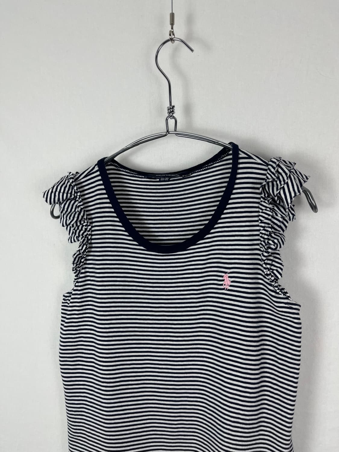 Polo Ralph Lauren 러플 스트라이프 슬리브리스  상품이미지5