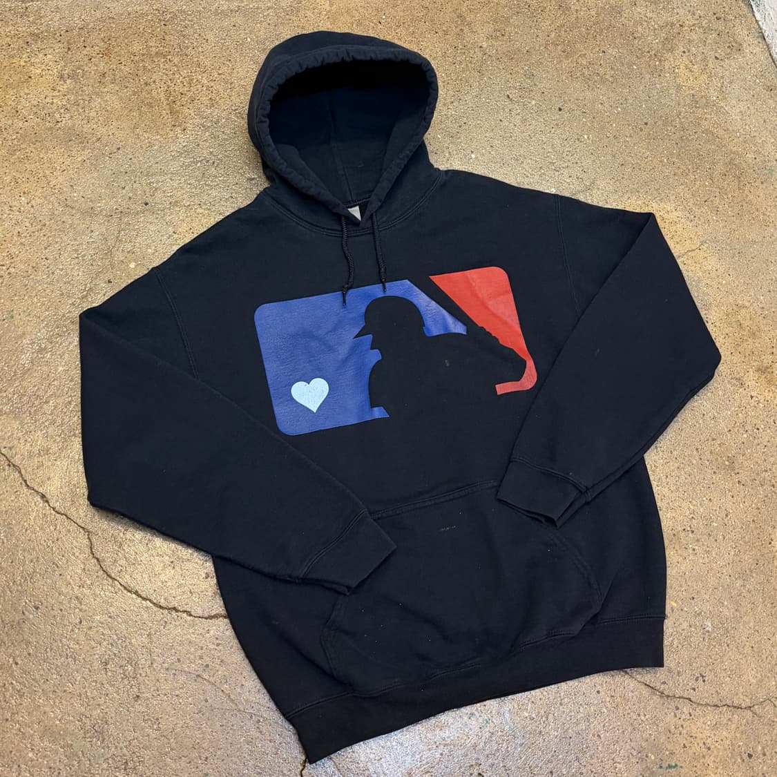 USA 미국 빈티지 MLB 엠블럼 후드티 상품이미지2