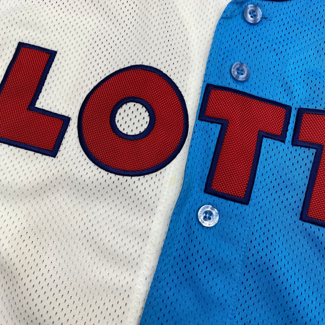 롯데자이언츠 올드 반반유니폼 4XL 상품이미지3