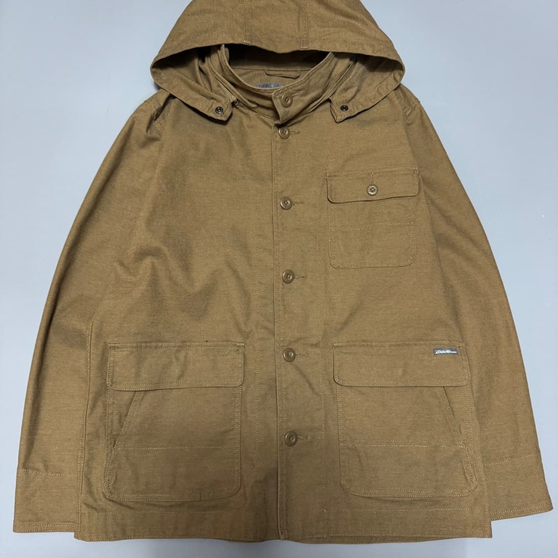 에디바우어(EDDIE BAUER) 브라운 후드 밀리터리 초어 코트 자켓 상품이미지8