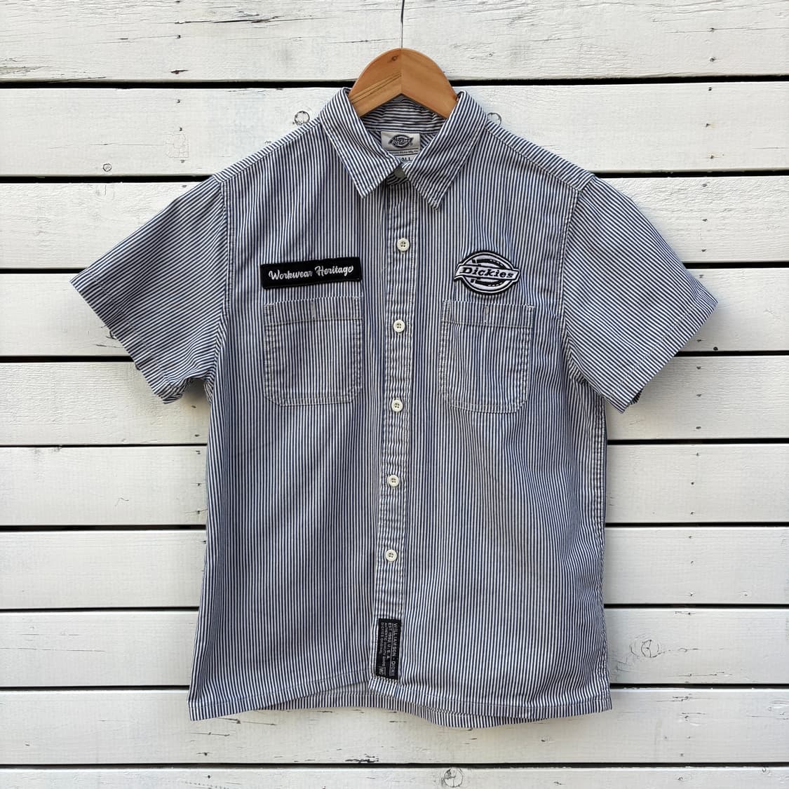 Dickies 디키즈 스트라이프 반팔 워크 셔츠  상품이미지1