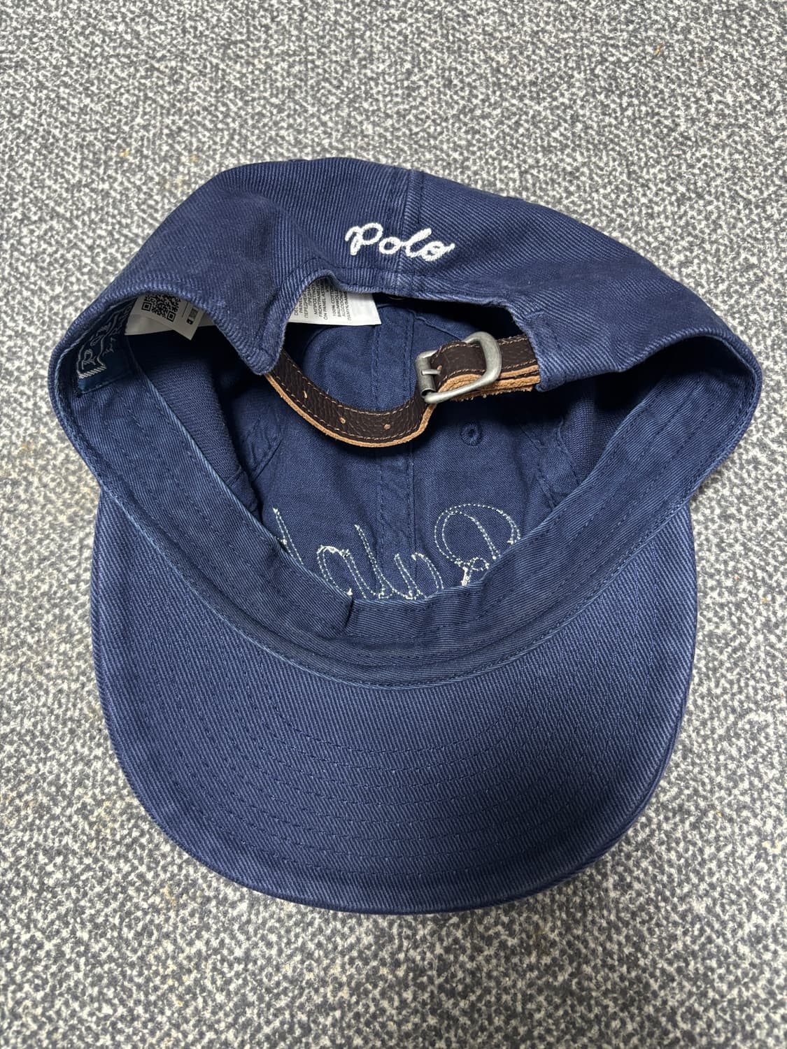 폴로 아플리케 트윌 볼캡 네이비 상품이미지6