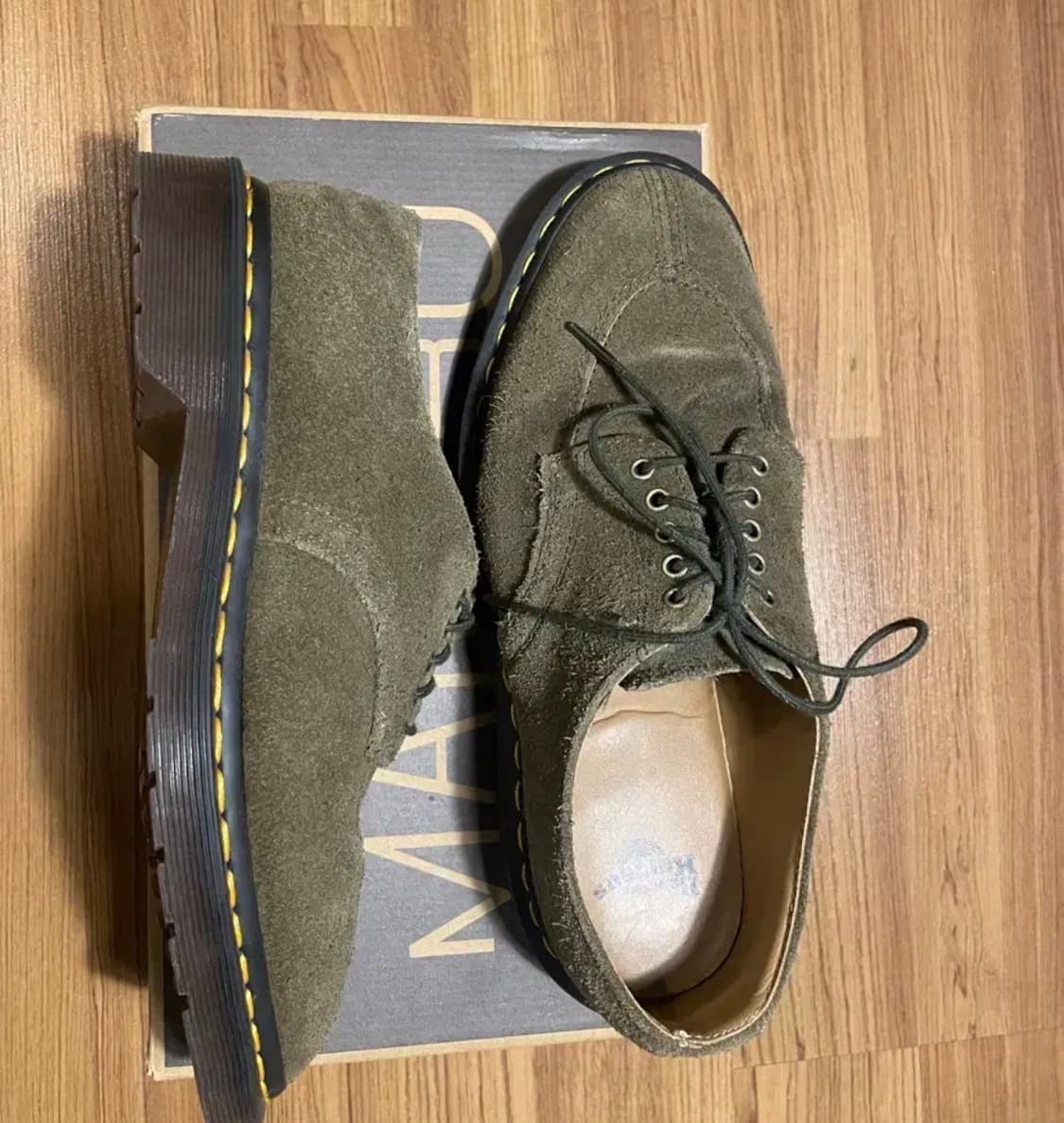 닥터마틴 1461 리펠로 스웨이드 올리브  상품이미지2