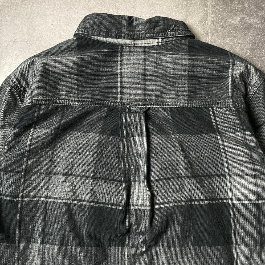 COLUMBIA 컬럼비아 빈티지 블랙 체크 코튼 셔츠자켓 A00421 상품이미지7